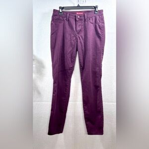 DB Established 1962 Slim Pants Cranberry Maroon Size 8 Tummy Control